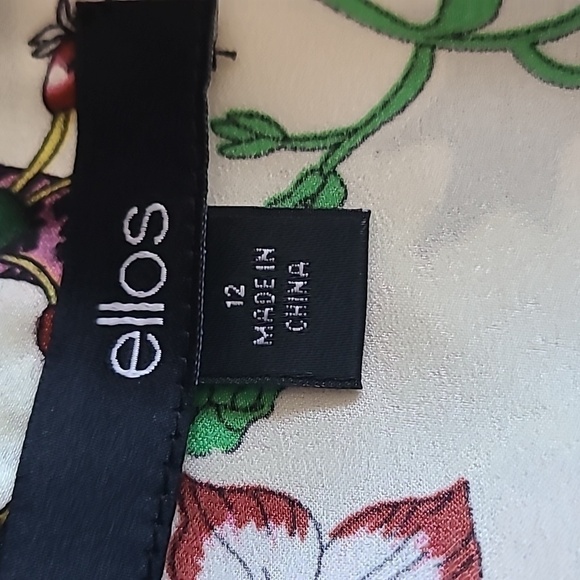 ELLOS Tie-Neck Peplum Tunic - Picture 3 of 5